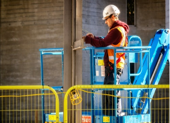 worker at height